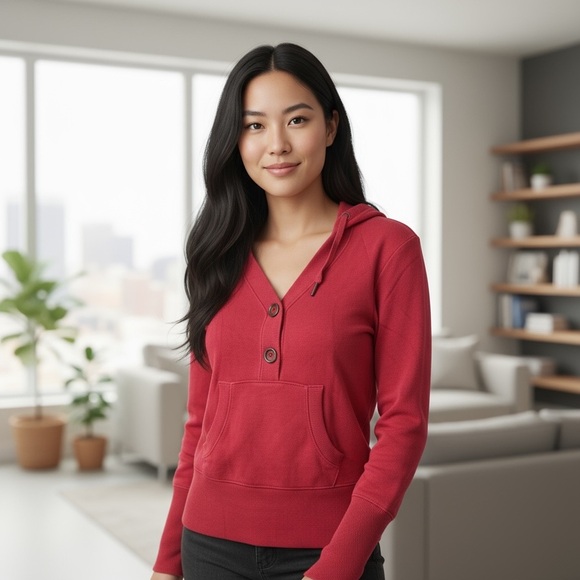 ESPRIT Long Sleeve Pink Hoodie - Picture 3 of 9